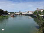 Meaux, Aussicht auf die Altstadt ber die Marne (10.07.2016)