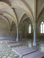 Saint-Ouen-l’Aumne, Refrektorium in der Abtei Notre-Dame-La-Royale de Maubuisson (16.07.2016)