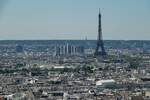 Blick von Mont Marte auf Paris und Turm Eiffel.