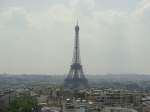 Ein blick vom Arc du Triumph rber zum Eiffelturm.