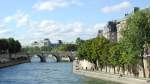 Paris 1er und 4e, links die Ile de la Cit, in der Mitte: Pont Saint Louis und Pariser Rathaus, rechts die Ile Saint-Louis, 09.09.2011