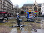 Paris, der Strawinski-Brunnen ist ein Brunnen auf dem Igor-Strawinski-Platz, er wurde von dem Schweizer Bildhauer Jean Tinguely zusammen mit seiner Lebenspartnerin, der franzsischen