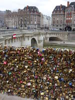 Paris, Schlsser an der Pont Neuf an der Westspitze der le de la Cit (31.03.2018)