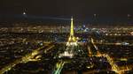 Paris, Aussicht vom Tour Montparnasse auf den Eifelturm (01.04.2018)