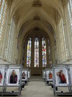 Paris, gotischer Innenraum der Sainte-Chapelle beim Schloss Vincennes (02.04.2018)