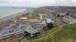 Dieppe, Aussicht auf die Altstadt und den Strand (12.07.2015)