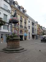 Dieppe, Brunnen in der Grand Rue (12.07.2015)