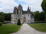 Mortree, Chteau d’O, dreiflgelige Schloss mit hohem Walmdach, erbaut im 15.