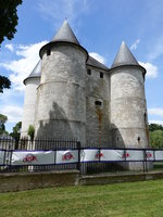 Vernonnet, Chateau de Tourelles in der Nhe des Seine-Ufer (15.07.2016)