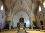 Saint-Avit-Snieur, romanischer Innenraum der Klosterkirche St.