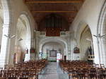 Loudun, Orgelempore in der Saint-Pierre Kirche, erbaut im 19.