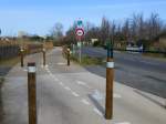 Frankreich, Languedoc, Gard, der Radweg vom Grau-du-Roi zur Pointe de l'Espiguette.