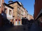 Toulouse, Fachwerkhuser in der Rue de la Pomme (29.07.2018)