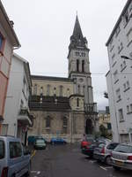 Lourdes, Pfarrkirche Sacre Coeur in der Rue de Eglise, erbaut ab 1896 (01.10.2017)