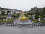 Lourdes, Ausblick auf die Esplanade und Festung (01.10.2017)