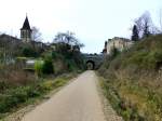 Frankreich, Languedoc, Hrault, Le Poujol-sur-Orb am  Passa Pas  Radweg vom Haut-Languedoc bis in den Tarn.