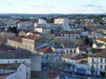 Frankreich, Languedoc, Hrault, Montpellier von der Terrasse auf dem Dach des Kongresszentrums  le Corum  aus gesehen.