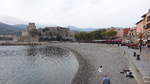 Collioure, Strandpromenade Boramar und Chateau Royal (30.09.2017)