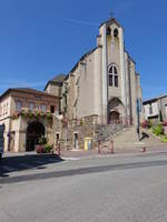 Laguepie, Pfarrkirche Saint-Amans in der Rue de la Liberte (30.07.2018)