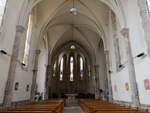 Laguepie, gotischer Innenraum der Kirche Saint-Amans (30.07.2018)