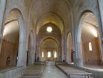 Le Thoronet, Innenraum der Abteikirche, erbaut im 12.