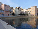 Saint-Tropez, Huser am Strand Plage de la Glaye (27.09.2017)