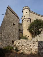 Chateau von Le Barroux, erbaut von 1539 bis 1544 (22.09.2017)