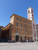 Nizza, Tour de Horloge und Palais Rusce am Place du Palais de Justice (27.09.2017)