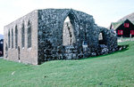 Die Ruine der Magnus-Katedrale in Kirkjubour auf der Frer.