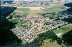 Luftaufnahme von Deuringen ber Stadtbergen, Landkreis Augsburg, 1986