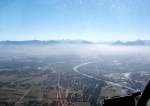 Luftaufnahme vom Gebiet Rosenheim-Alpen - leichter Bodendunst - Juni 2003