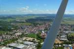 Luftaufnahme von Leutkirch im Allgu mit Blickrichtung nach Sonthofen - 18.05.2014