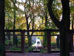 Hamburg am 4.11.2017: am Pinguinbrunnen im herbstlichen Stadtpark /