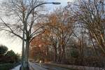 Hamburg am 15.12.2022: der erste leichte Schnee im Osten der Stadt /