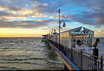 Abendstimmung auf der Seebr�cke von Międzyzdroje / Misdroy (PL) auf der Ostsee-Insel Wolin.