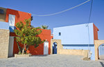 Huser an der Hauptstrae in Platanias auf Kreta.