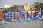 Herbststimmung am Strand vor Platanias auf der Insel Kreta.