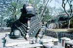 Nandi-Statue am Chamundi Hill in Mysore.