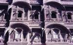 Mittelalterliche Hausfassade in Jaisalmer.