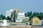 Gopurams des Tempels von Srirangam in Tiruchirappalli.