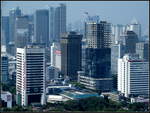 So sah die indonesische Hauptstadt Jakarta aus beobachtet von der Aussichtsplattform des Monumen Nasional im Sept.