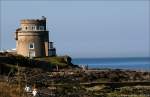 Martello Tower an der Kste der Irish Sea in Portmarnock, Irland Co.