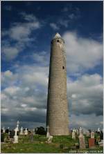 Rundturm der Klostersiedlung Kilmacduagh stammt aus dem 12.