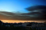 Blick auf Dublin frhmorgens vom Liberty House.