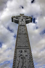 Kelitischer Grabstein auf dem Friedhof von Glasnevin im nrdlichen Dublin.