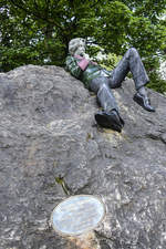 Oscar Wilde Memorial im Dubliner Merrion Square Park.