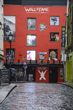 Das Musikmuseum Wall of Fame im Dubliner Kulturviertel Temple Bar.