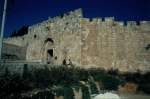 Das Zion Gate in der die Altstadt von Jerusalem umgebenden Stadtmauer (Dia von 1984)