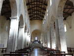 Fossacesia, Innenraum der Abteikirche San Giovanni in Venere (16.09.2022)