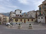 Sulmona, historische Huser an der Piazza Plebiscito (26.05.2022)